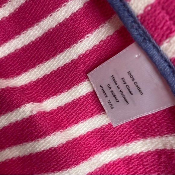 TALBOTS Jacket, Pink & White Nautical Striped Blazer XLP extra large petite - Picture 4 of 6